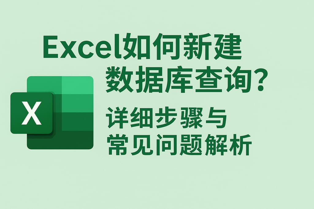 Excel如何新建数据库查询？详细步骤与常见问题解析