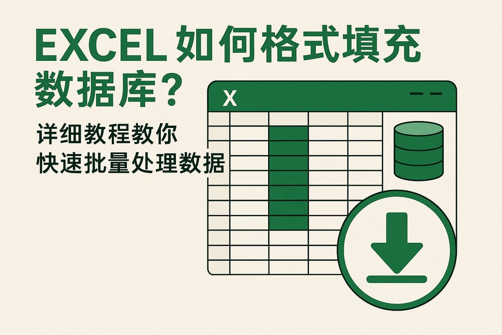 Excel如何格式填充数据库？详细教程教你快速批量处理数据