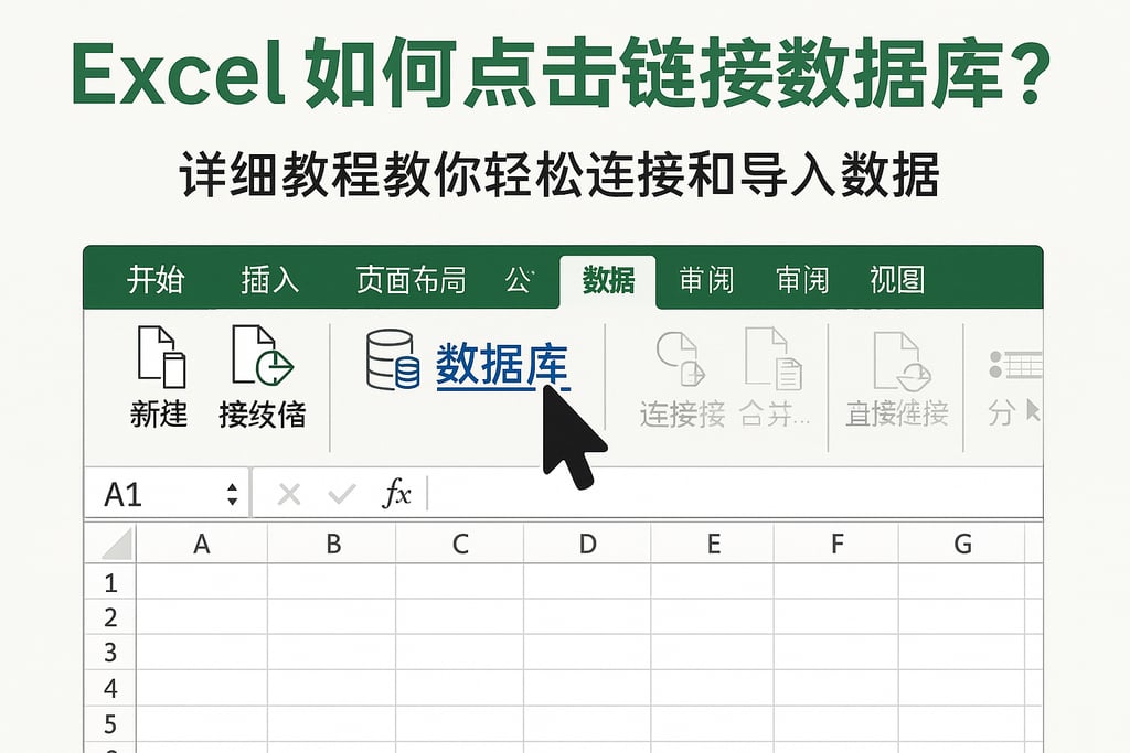 Excel如何点击链接数据库？详细教程教你轻松连接和导入数据