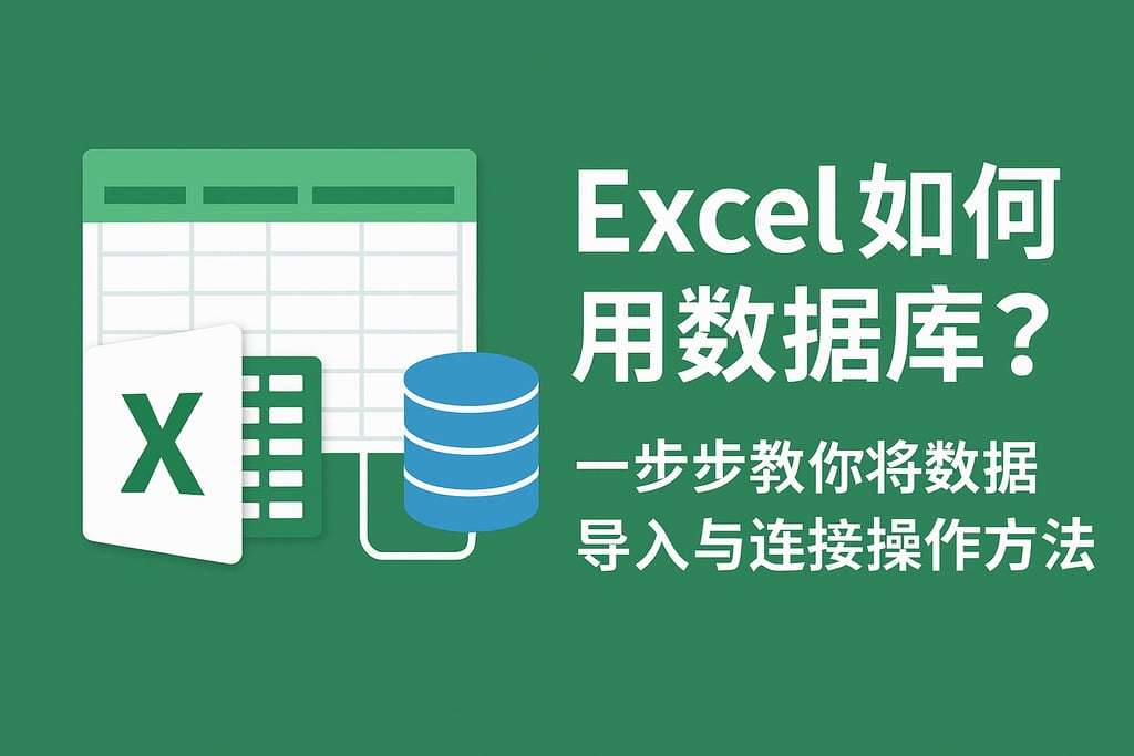Excel如何用数据库？一步步教你将数据导入与连接操作方法