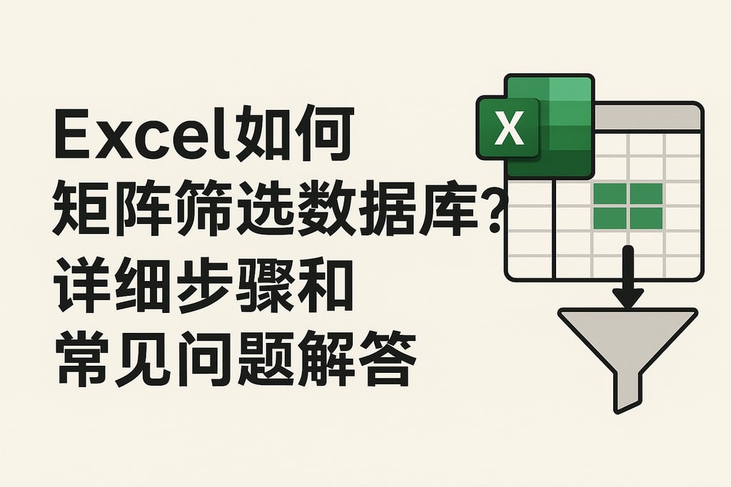 Excel如何矩阵筛选数据库？详细步骤和常见问题解答