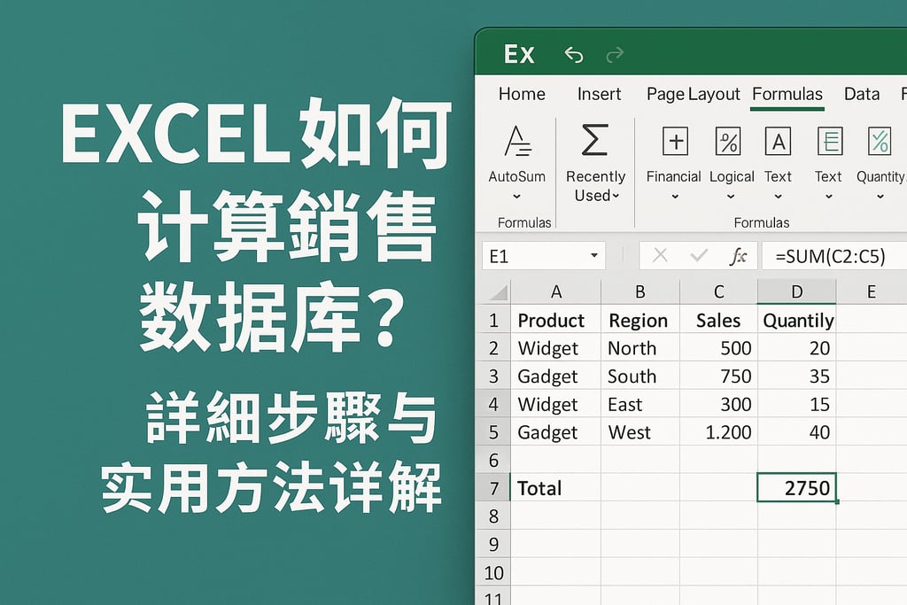 Excel如何计算销售数据库？详细步骤与实用方法详解