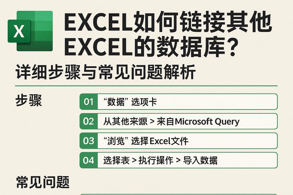 Excel如何链接其他Excel的数据库？详细步骤与常见问题解析