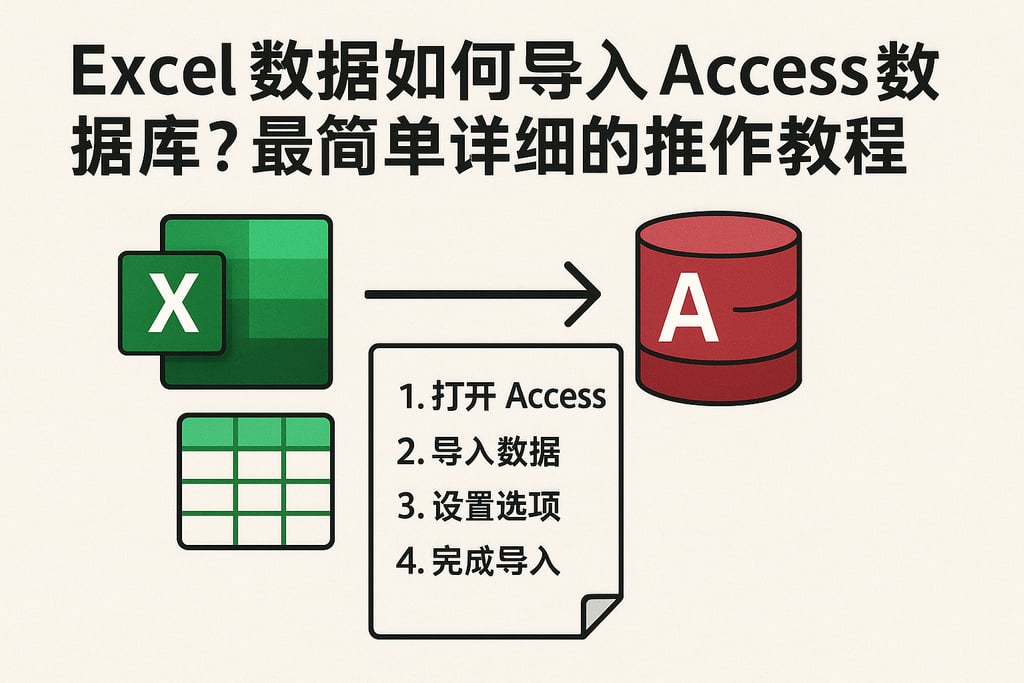 Excel数据如何导入Access数据库？最简单详细的操作步骤教程
