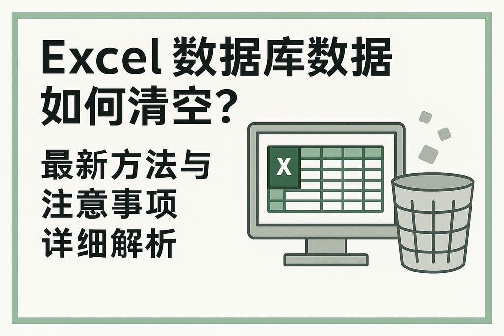 Excel数据库数据如何清空？最新方法与注意事项详细解析