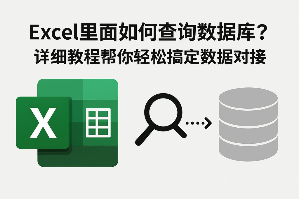 Excel里面如何查询数据库？详细教程帮你轻松搞定数据对接