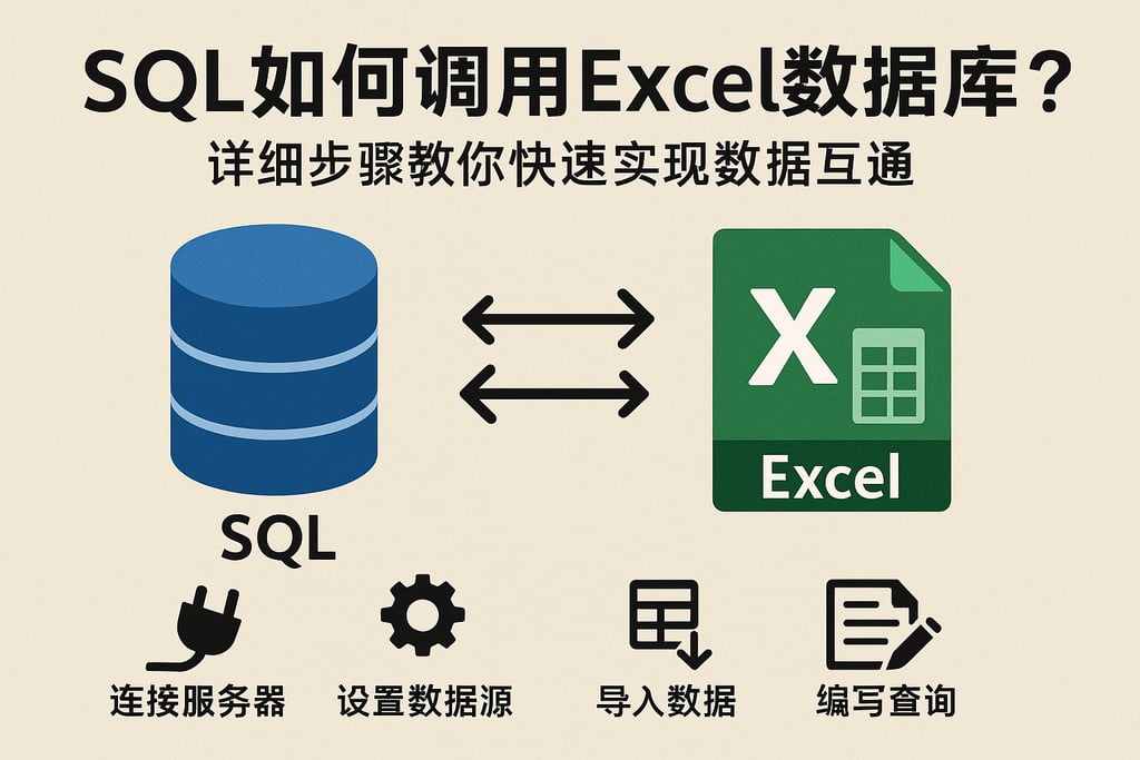 SQL如何调用Excel数据库？详细步骤教你快速实现数据互通