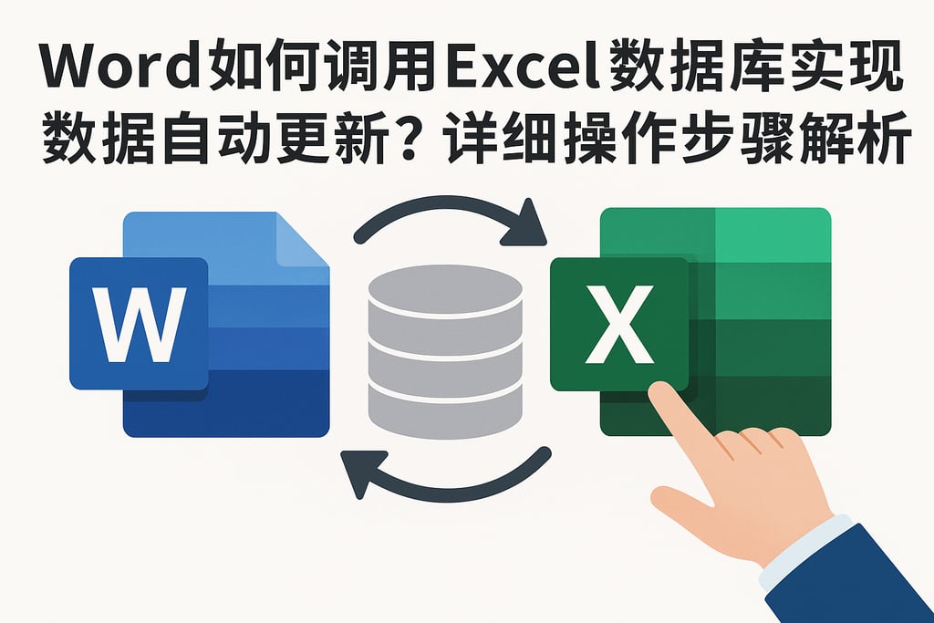 Word如何调用Excel数据库实现数据自动更新？详细操作步骤解析