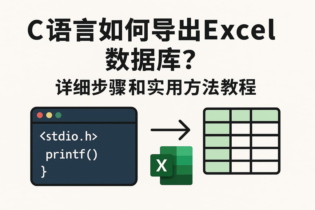 c语言如何导出excel数据库？详细步骤和实用方法教程