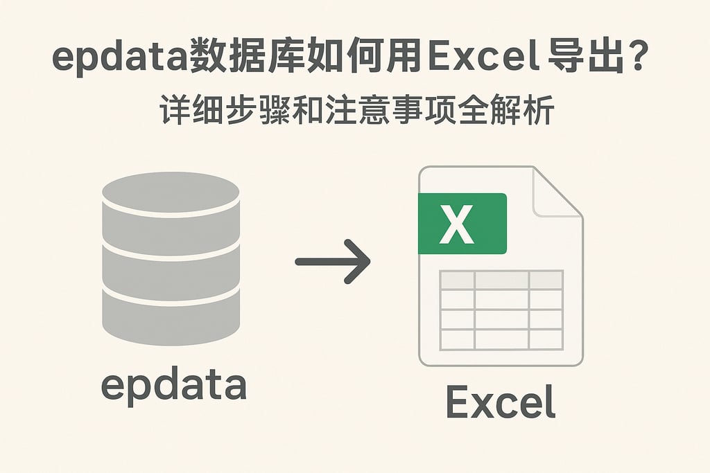 epdata数据库如何用excel导出？详细步骤和注意事项全解析
