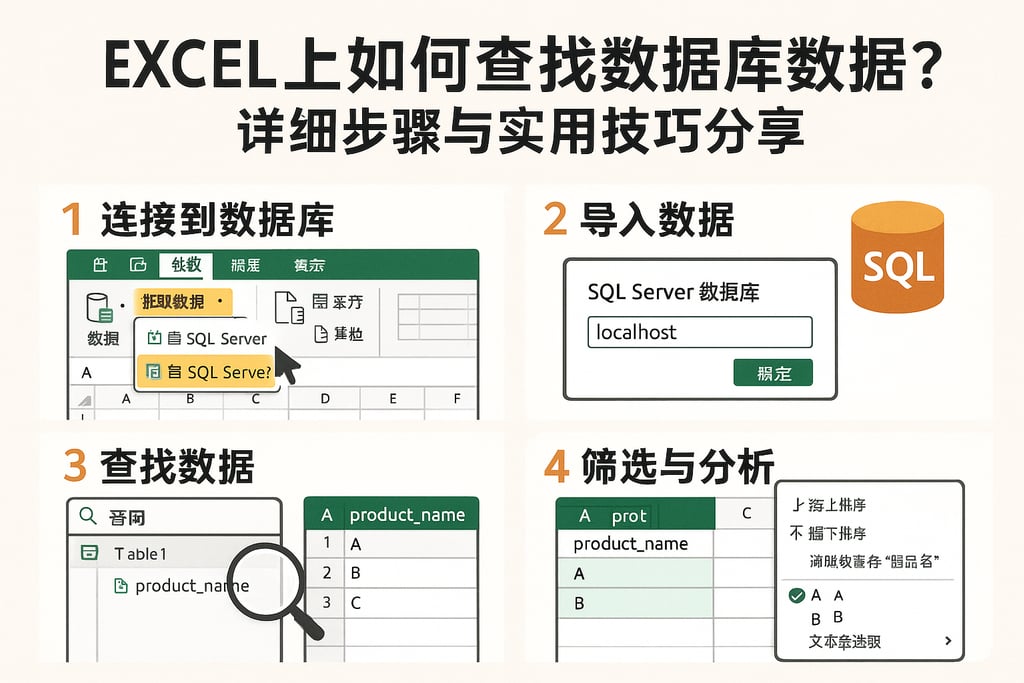 excel上如何查找数据库数据？详细步骤与实用技巧分享