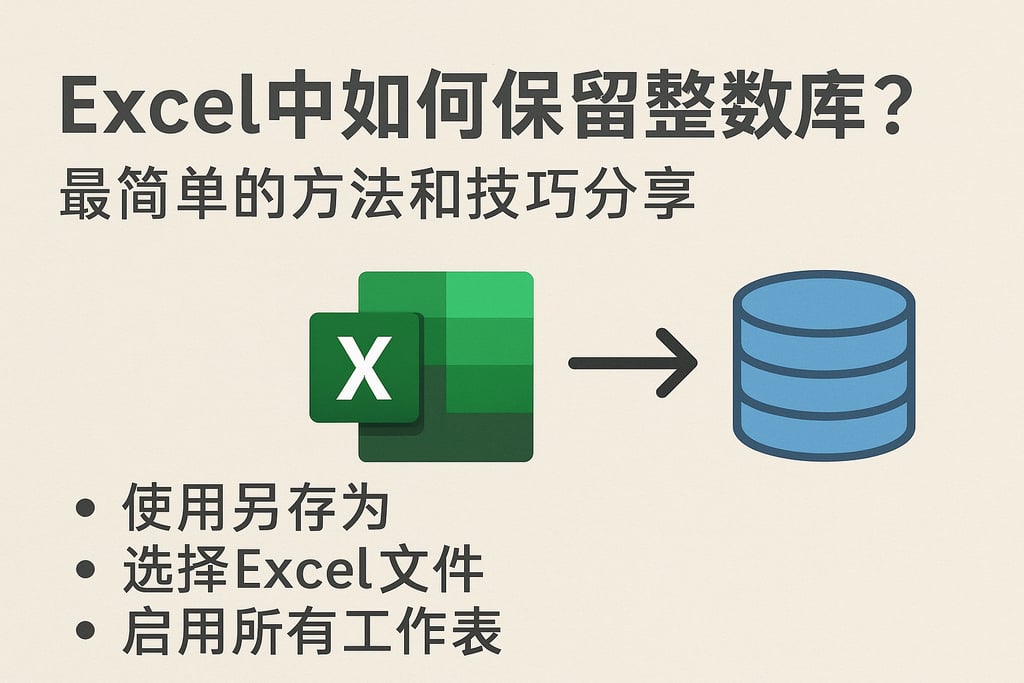 excel中如何保留整数据库？最简单的方法和技巧分享