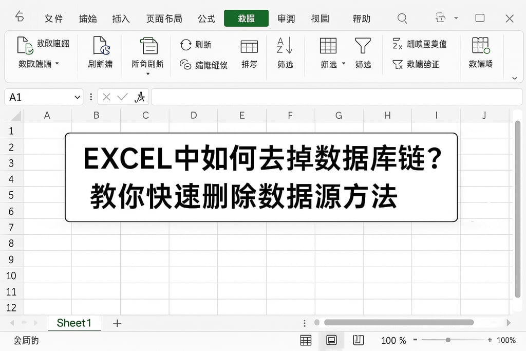 excel中如何去掉数据库链接？教你快速删除数据源方法