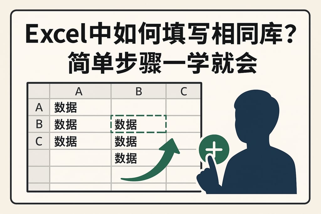 excel中如何填写相同数据库？简单步骤一学就会