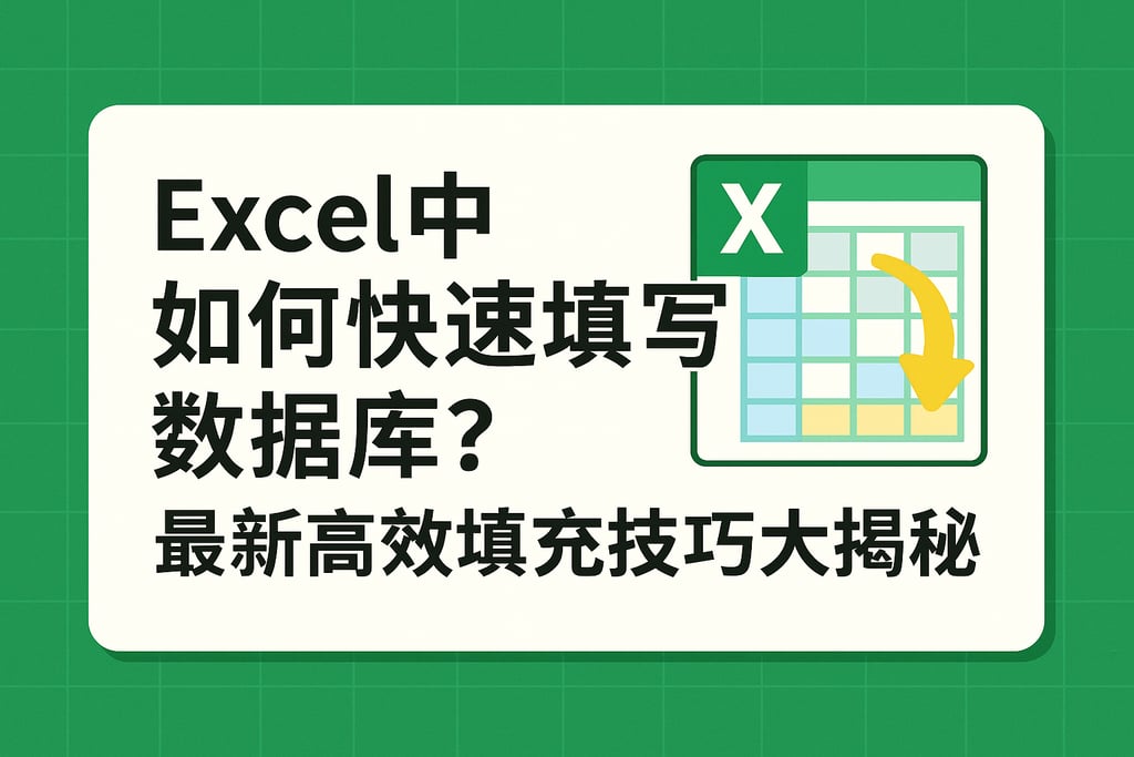 excel中如何快速填写数据库？最新高效填充技巧大揭秘