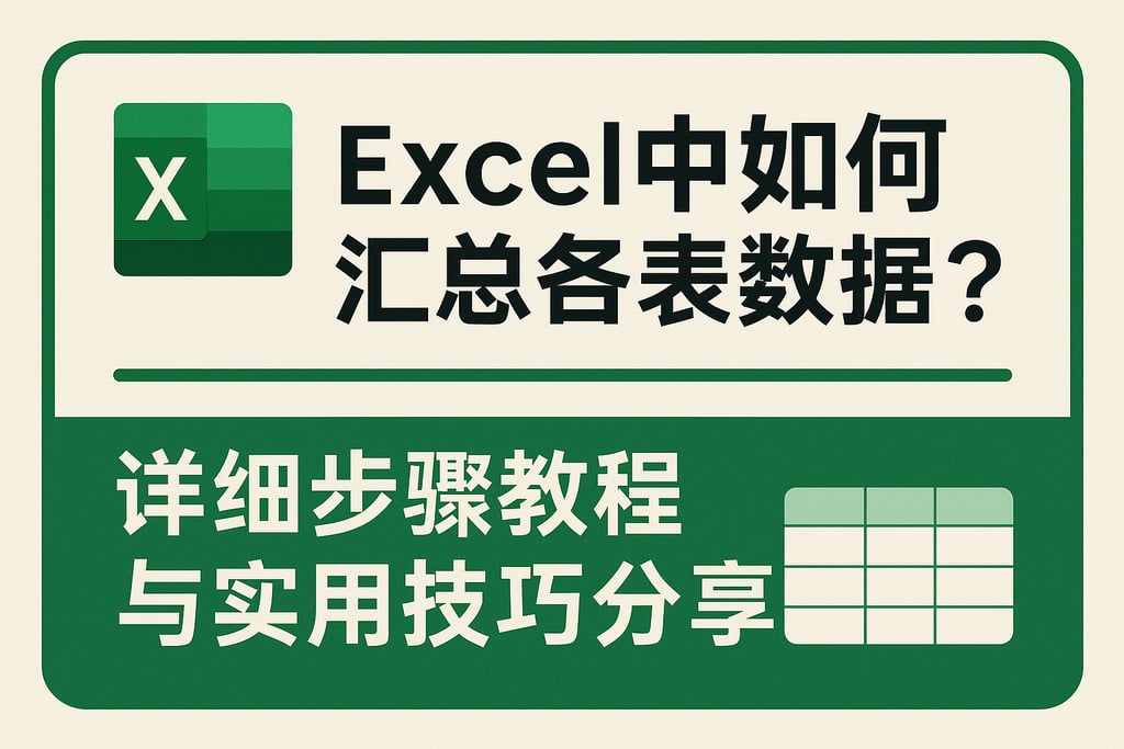 excel中如何汇总各表数据库？详细步骤教程与实用技巧分享