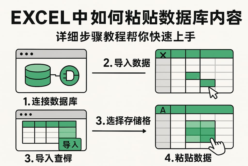 excel中如何粘贴数据库内容？详细步骤教程帮你快速上手