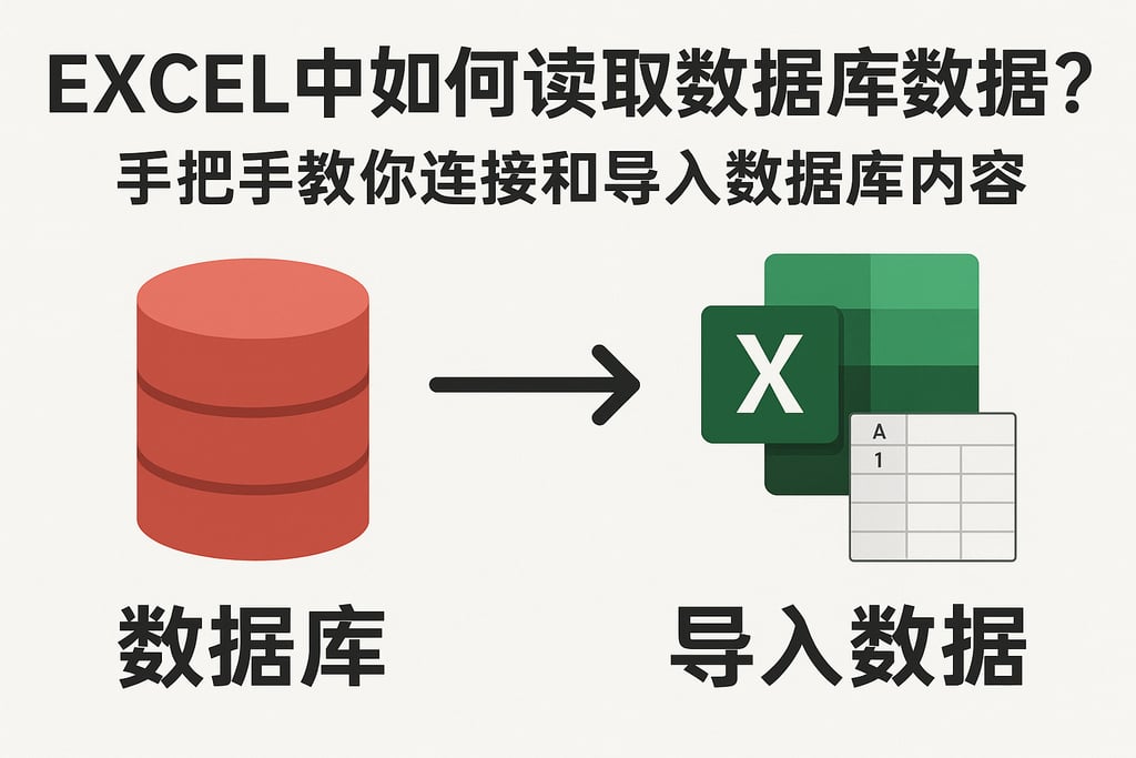 excel中如何读取数据库数据？手把手教你连接和导入数据库内容