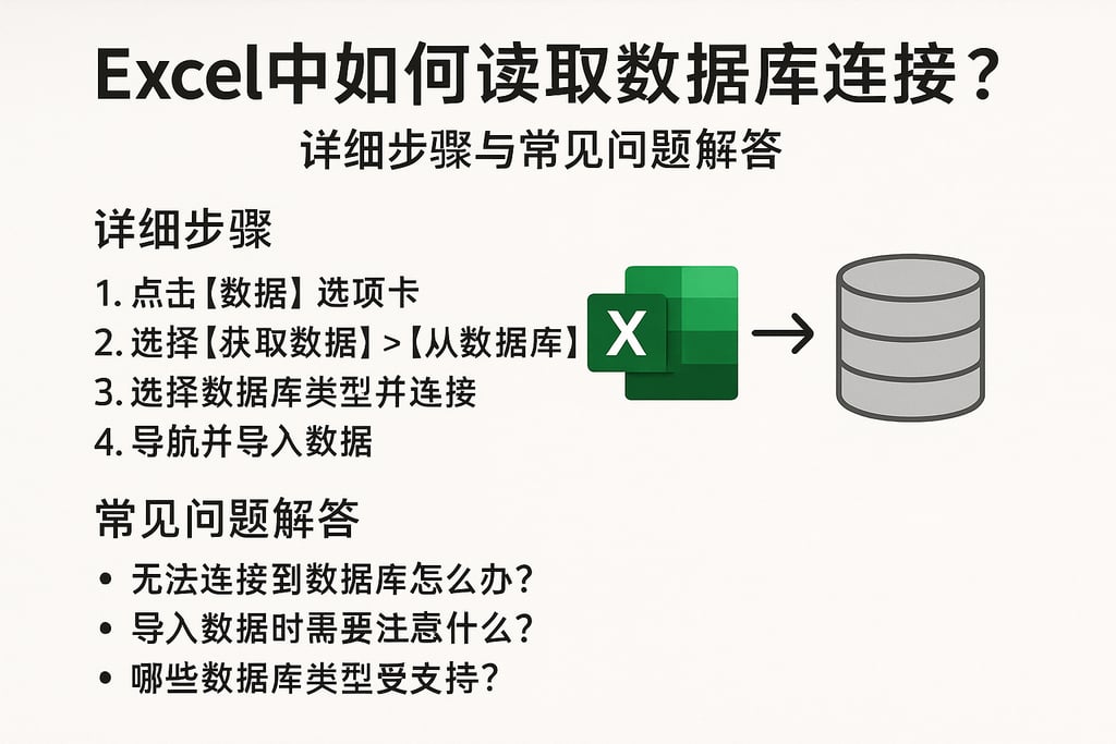 excel中如何读取数据库连接？详细步骤与常见问题解答
