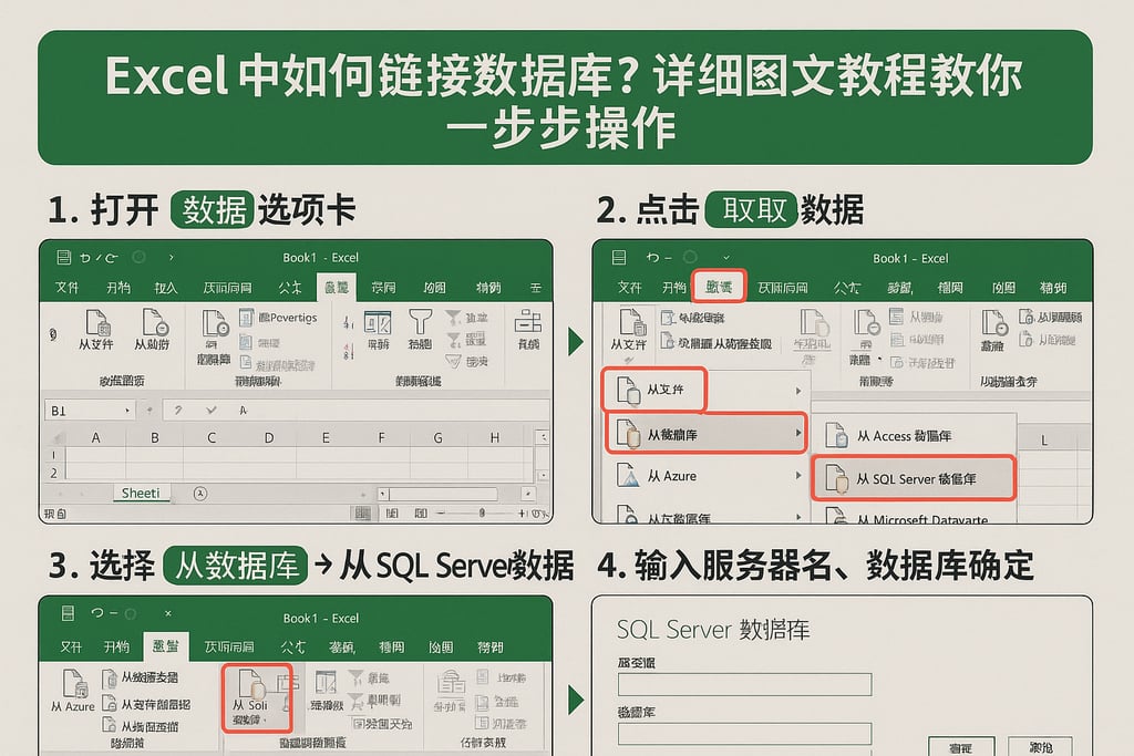 excel中如何链接数据库？详细图文教程教你一步步操作