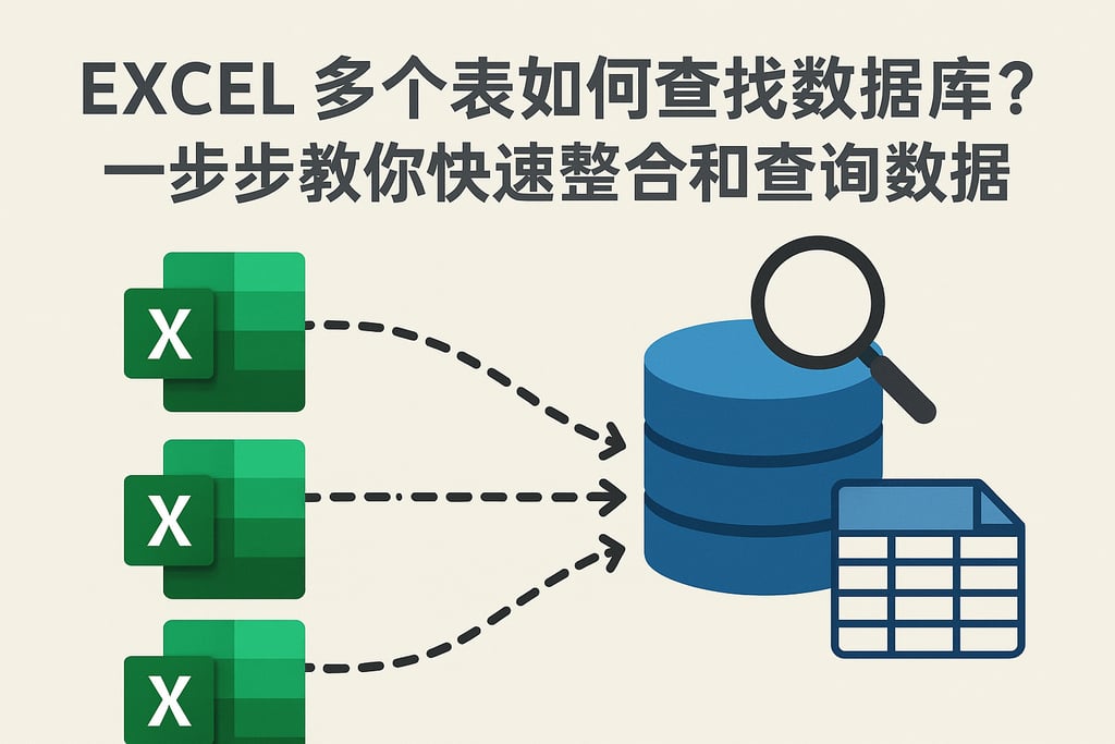 excel多个表如何查找数据库？一步步教你快速整合和查询数据
