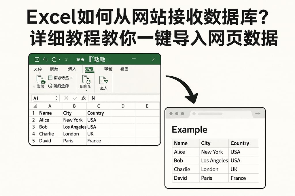 excel如何从网站接收数据库？详细教程教你一键导入网页数据