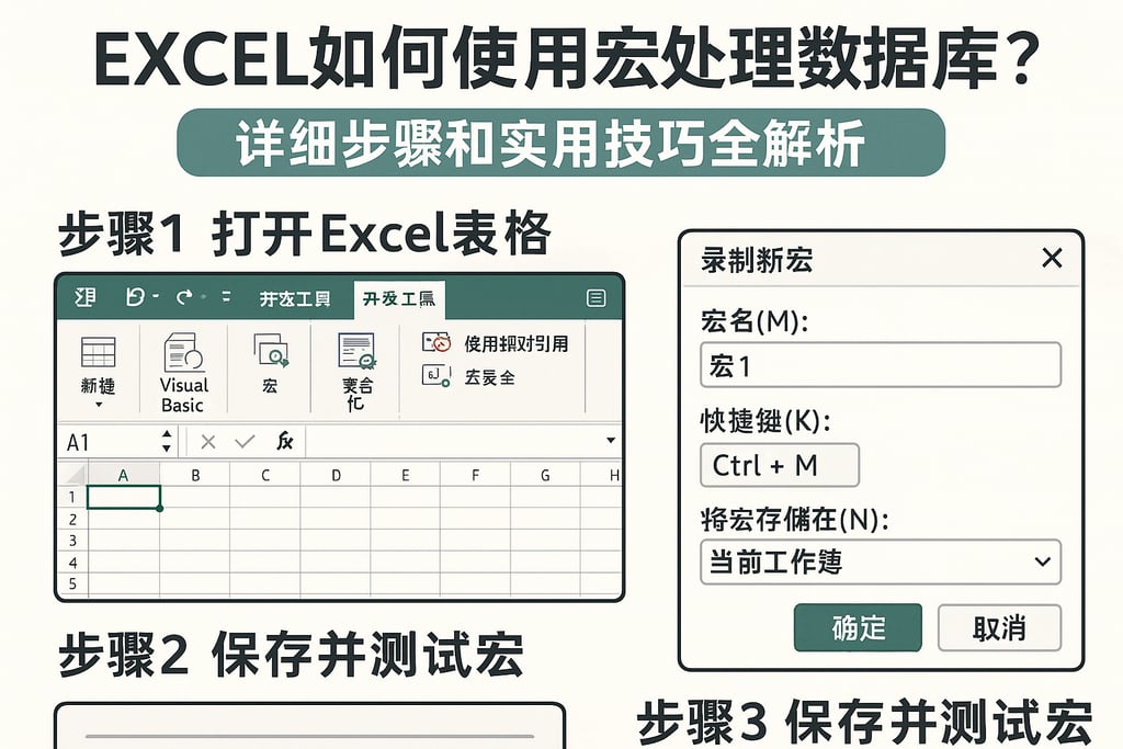 excel如何使用宏处理数据库？详细步骤和实用技巧全解析