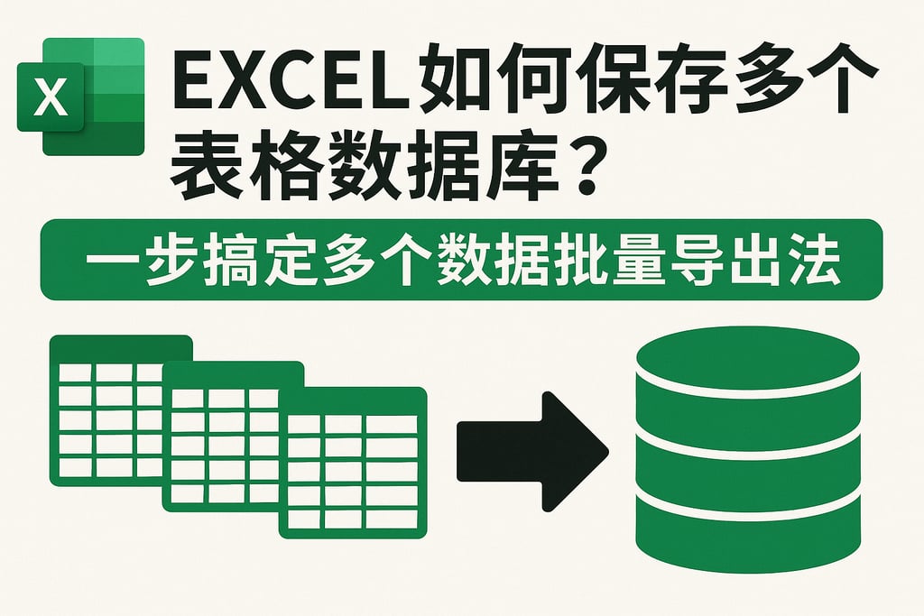 excel如何保存多个表格数据库？一步搞定多个数据批量导出方法