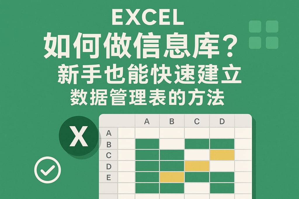 excel如何做信息库？新手也能快速建立数据管理表的方法
