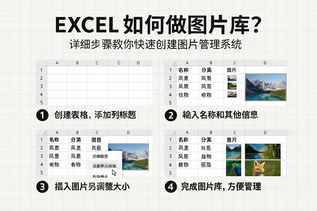 excel如何做图片库？详细步骤教你快速创建图片管理系统