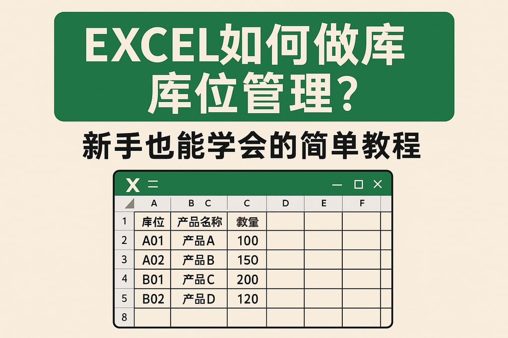 excel如何做库位管理？新手也能学会的简单教程