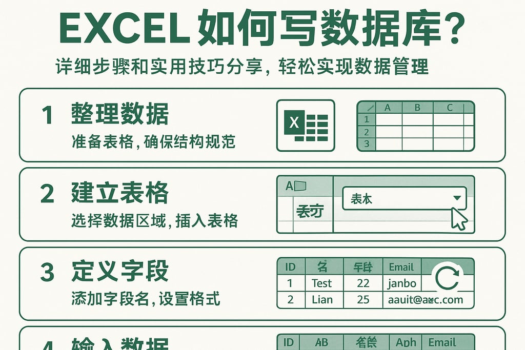 excel如何写数据库？详细步骤和实用技巧分享，轻松实现数据管理