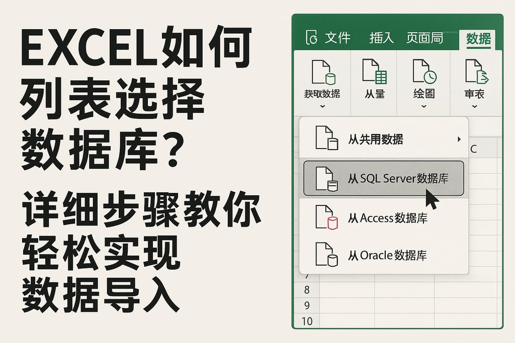excel如何列表选择数据库？详细步骤教你轻松实现数据导入