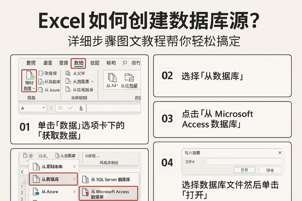 excel如何创建数据库源？详细步骤图文教程帮你轻松搞定