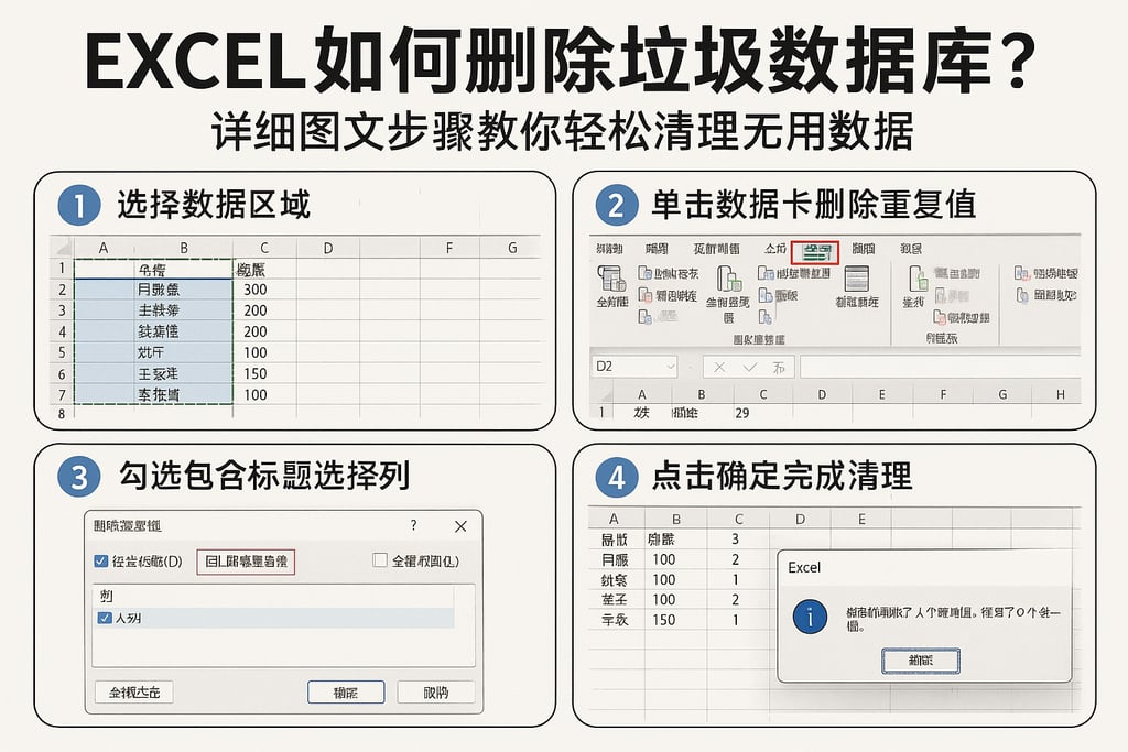 excel如何删除垃圾数据库？详细图文步骤教你轻松清理无用数据