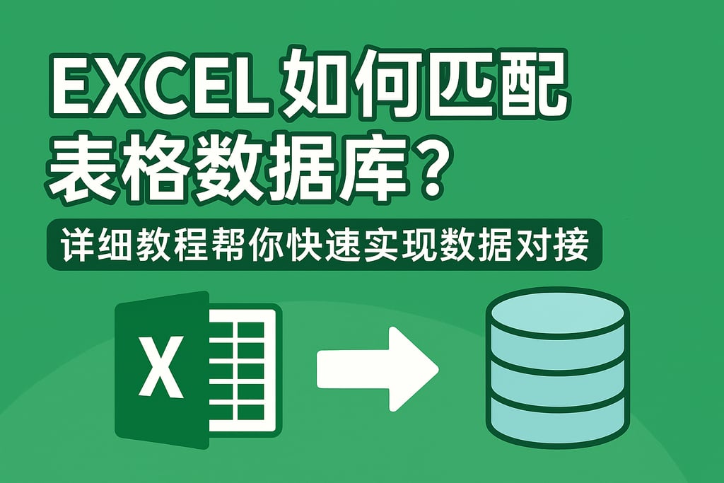 excel如何匹配表格数据库？详细教程帮你快速实现数据对接
