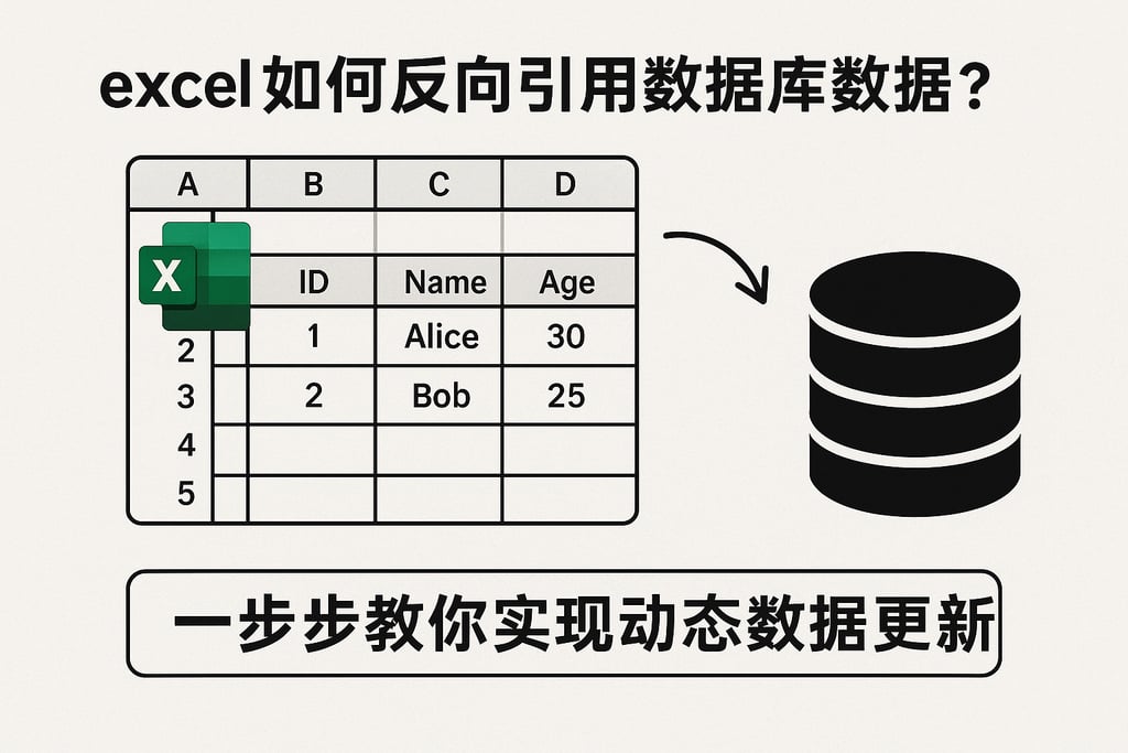 excel如何反向引用数据库数据？一步步教你实现动态数据更新