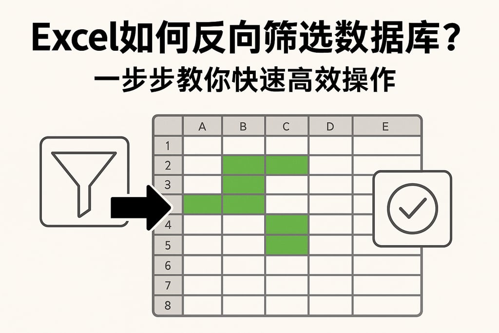 excel如何反向筛选数据库？一步步教你快速高效操作