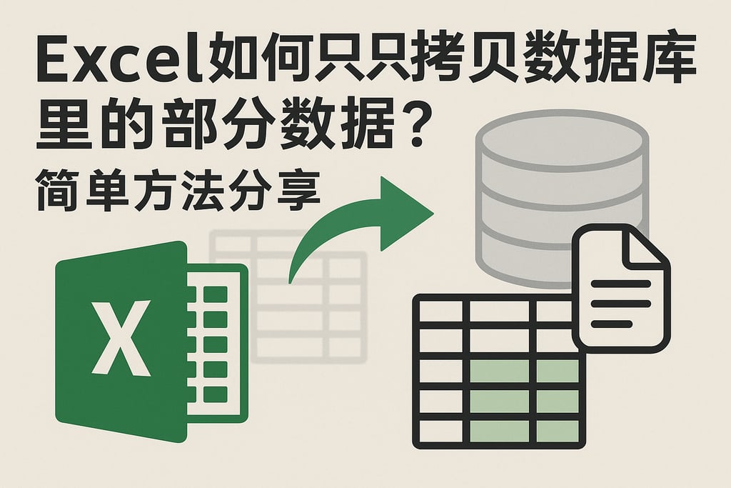 excel如何只拷贝数据库里的部分数据？简单方法分享