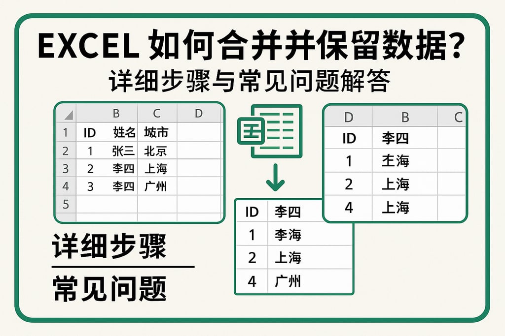 excel如何合并并保留数据库？详细步骤与常见问题解答