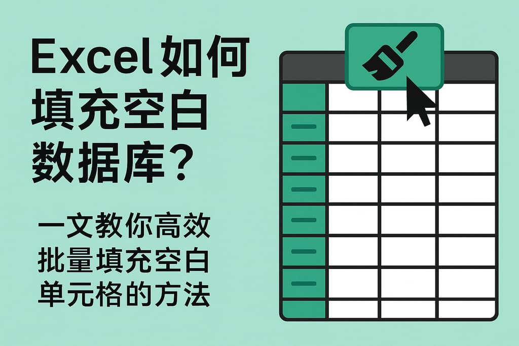 excel如何填充空白数据库？一文教你高效批量填充空白单元格的方法