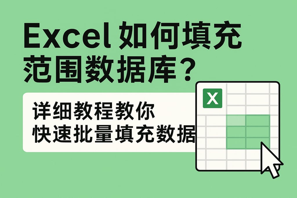 excel如何填充范围数据库？详细教程教你快速批量填充数据