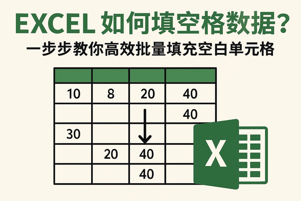 excel如何填空格数据库？一步步教你高效批量填充空白单元格