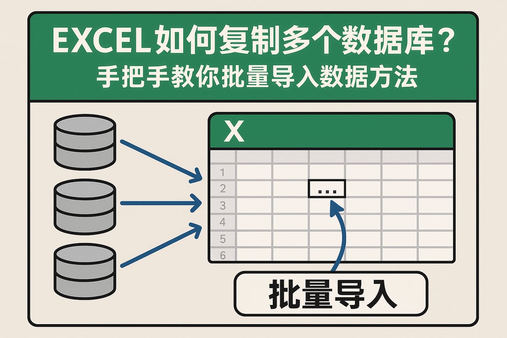 excel如何复制多个数据库？手把手教你批量导入数据方法