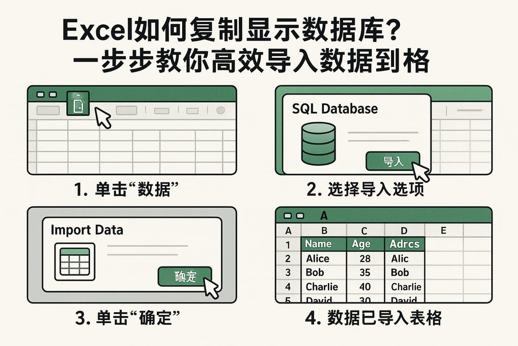 excel如何复制显示数据库？一步步教你高效导入数据到表格
