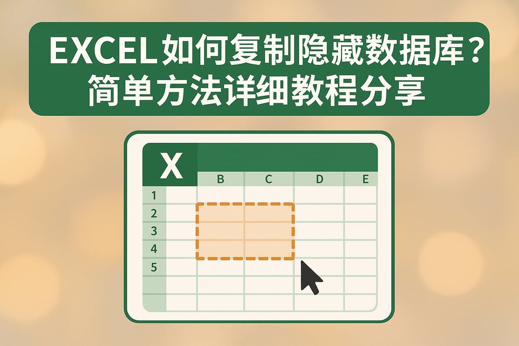 excel如何复制隐藏数据库？简单方法详细教程分享