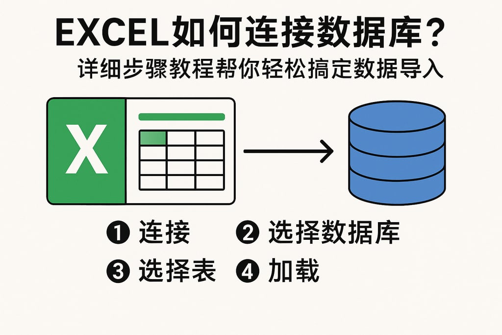 excel如何如何连接数据库？详细步骤教程帮你轻松搞定数据导入