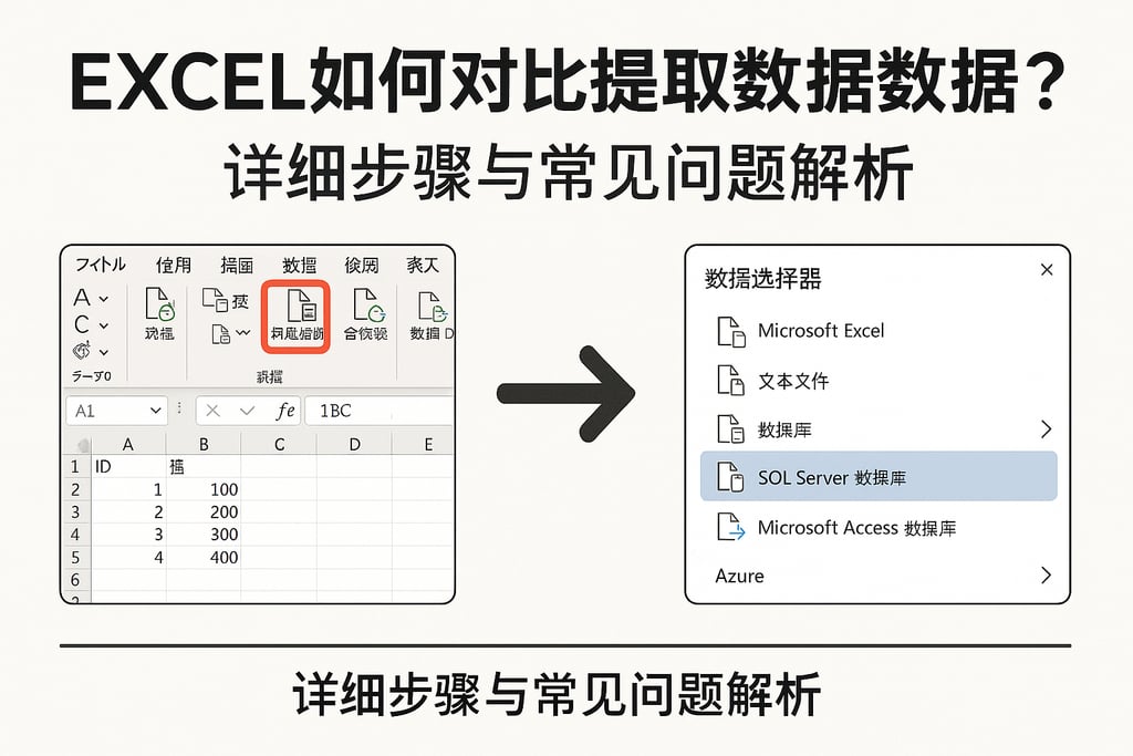 excel如何对比提取数据库数据？详细步骤与常见问题解析