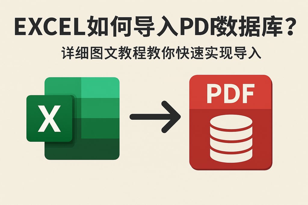 excel如何导入pdf数据库？详细图文教程教你快速实现导入
