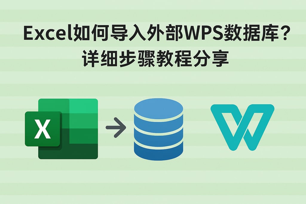 excel如何导入外部wps数据库？详细步骤教程分享
